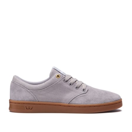 Supra Chino Court Mens Low Tops Shoes Grey UK 63UKL